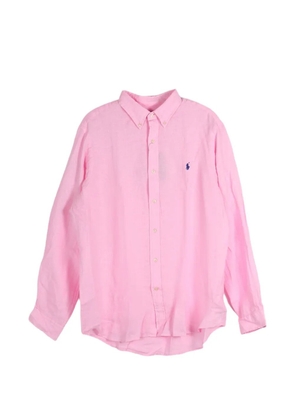 Polo Ralph Lauren logo-embroidered button-down shirt - Pink