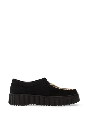 Clarks Torhill Bee leopard-print suede sneakers - Black