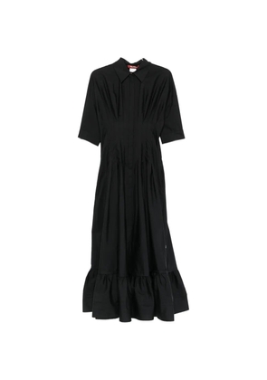 Max Mara cotton short-sleeve maxi dress - Black