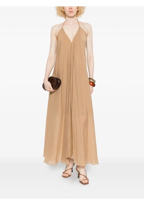 DIXIE halterneck maxi dress - Neutrals