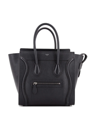 Celine Pre-Owned Luggage Bag Grainy Leather Micro tote bag - Black