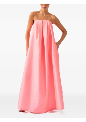 Adriana Degreas strapless pleated dress - Pink
