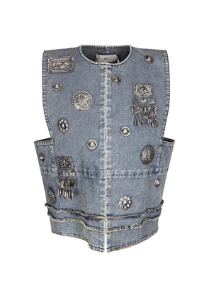 Hui Hui Basilio vest - Blue