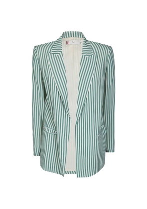 Hui Hui stripe-print jacket - Neutrals