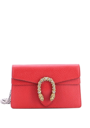Gucci Pre-Owned Dionysus Bag Leather Super Mini clutch bag - Red