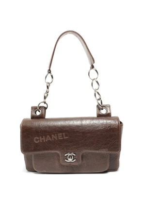 CHANEL Pre-Owned 2003-2004 Graffiti Flap shoulder bag - Brown