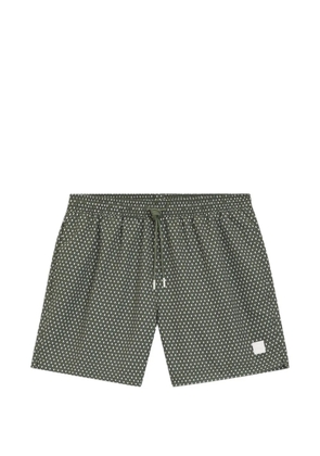 BOSS micro-print swim shorts - Green