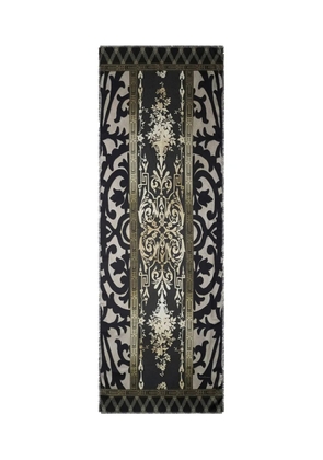 Pierre-Louis Mascia geometric-pattern silk scarf - Black