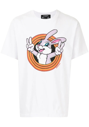 DOMREBEL Lucky Box-print cotton T-shirt - White