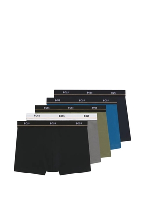 BOSS logo trunks (set of five) - Black