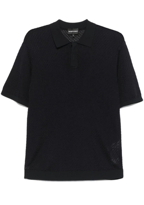 Emporio Armani knitted polo shirt - Blue