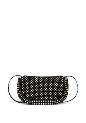 JW Anderson Bumper-12 crystal-embellished crossbody bag - Black