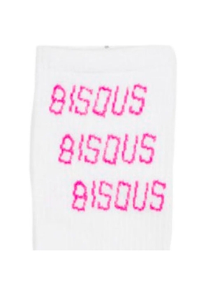 Bisous Skateboards X3 printed socks - White