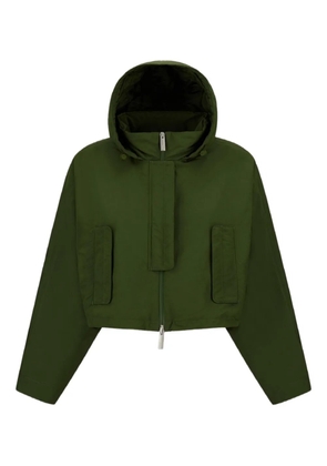 Herno hooded cropped jacket - Green