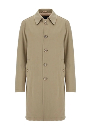 Herno button-fastening coat - Neutrals