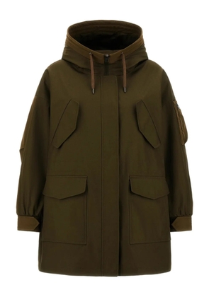 Herno hooded flap-pocket jacket - Green