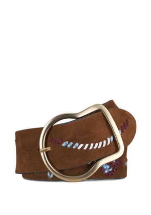 Dorothee Schumacher floral-embroidered belt - Brown