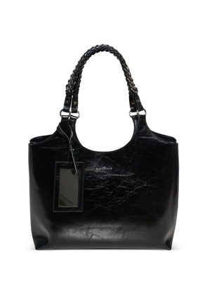 John Richmond braided-handle shoulder bag - Black