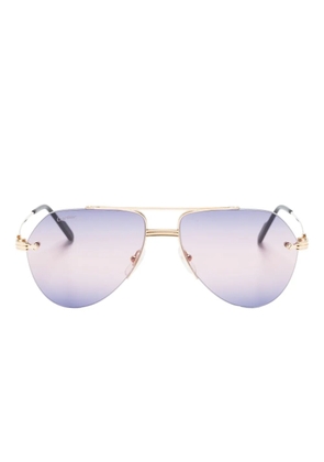 Cartier Eyewear Première de Cartier pilot-frame sunglasses - Gold