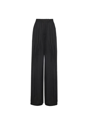 NISSA mid-rise pleated trousers - Black
