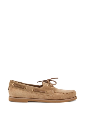 Gianvito Rossi Vandée lace-up boat shoes - Neutrals