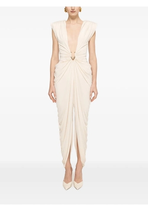 NISSA ruched jumpsuit - White