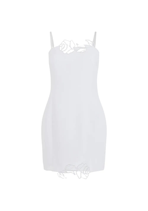 Blumarine floral appliquéd dress - White