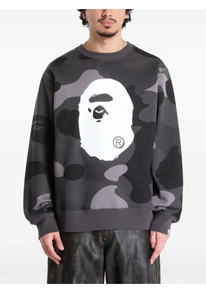 A BATHING APE® ape head camouflage sweatshirt - Grey