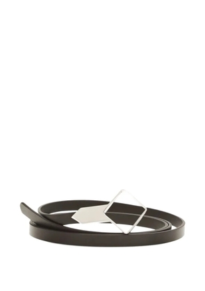 The Row Rhombus leather belt - Brown