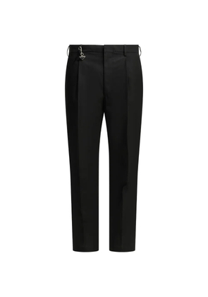 Prada triangle charm trousers - Black