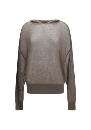 Rick Owens hooded knitwear - Brown