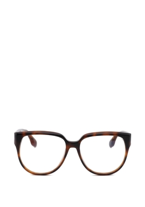 Victoria Beckham geometric full-rim glasses - Brown