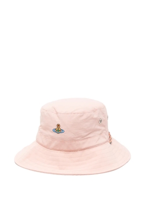Vivienne Westwood Orb-embroidered adventure hat - Pink