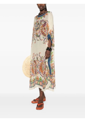 ETRO paisley printed kaftan - Neutrals