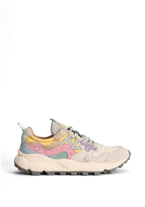 FLOWER MOUNTAIN Yamano 3 panelled sneakers - Neutrals