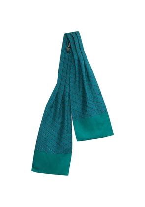 Hermès Pre-Owned 2000s Jockey-print silk scarf - Green