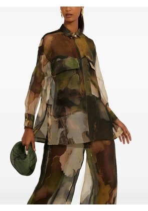 Lenny Niemeyer camouflage-pattern long-sleeve shirt - Green