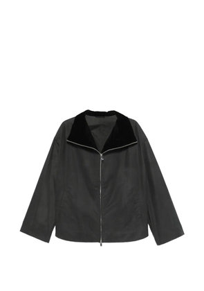 TOTEME zip-fastening long-sleeve jacket - Black