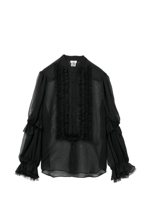 Noir Kei Ninomiya ruffled blouse - Black