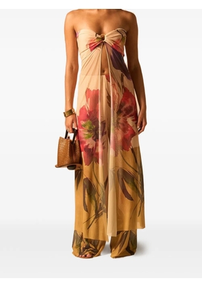 JBQ Coast floral-print trousers - Neutrals