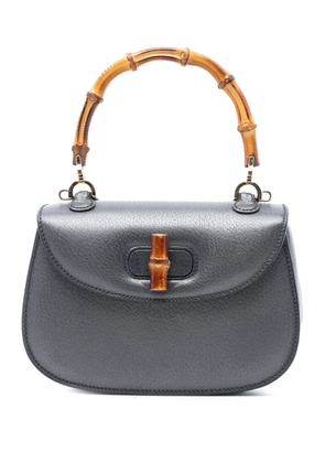 Gucci Pre-Owned 20th Century Small Calfskin Bamboo Night satchel - Grey