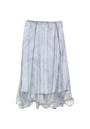 JNBY paisley-print midi skirt - Blue