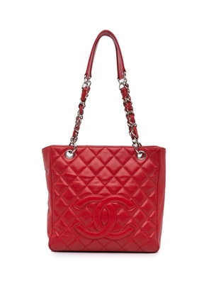 CHANEL Pre-Owned 2008-2009 Caviar Petite Shopping tote bag - Red