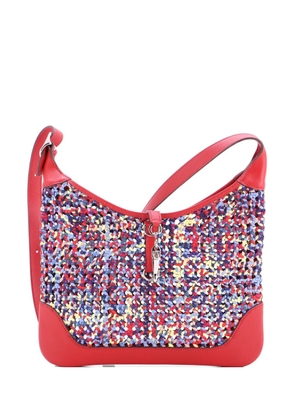 Hermès Pre-Owned Trim Duo Bag Printed Silk and Leather 31 crossbody bag - Multicolour