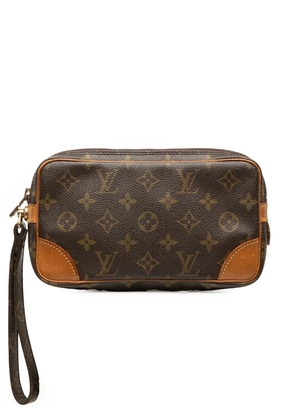 Louis Vuitton Pre-Owned 1990 Monogram Marly Dragonne PM clutch bag - Brown