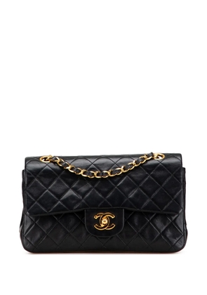 CHANEL Pre-Owned 1989-1991 Small Classic Lambskin Double Flap shoulder bag - Black