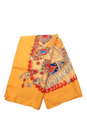 Hermès Pre-Owned 2000-2026 Terres Precieuses Silk Scarf 90 scarves - Yellow