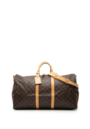 Louis Vuitton Pre-Owned 2001 Monogram Keepall Bandouliere 55 travel bag - Brown
