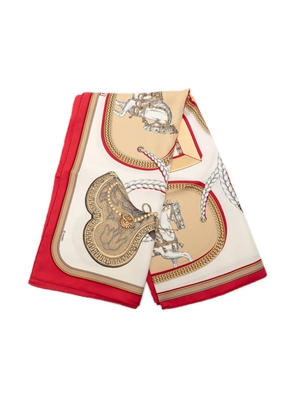 Hermès Pre-Owned 20th Century Grand Apparat Silk Scarf 90 scarves - White