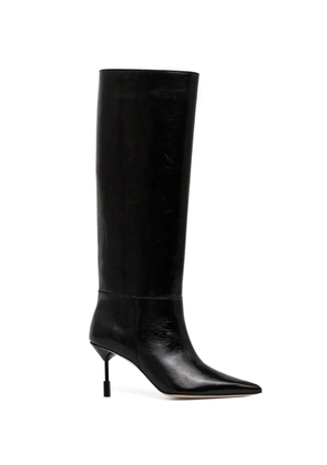 MSGM pointed knee high boots - Black